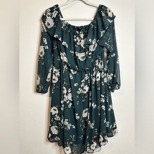 Torrid Mini Chiffon Off-Shoulder Skater Dress size 0